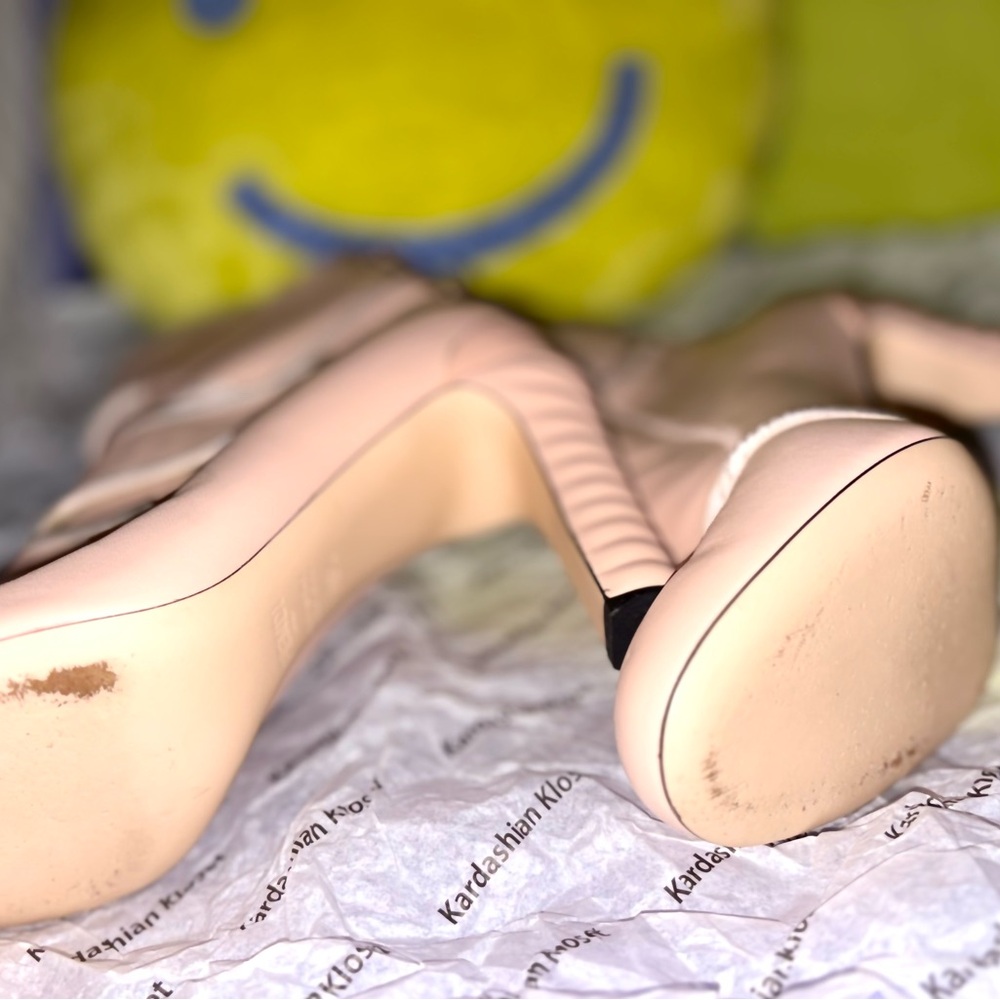 Kylie Jenner’s Vitello Logo Tape Promenade Ankle Boots 38.5 - Picture 6 of 9